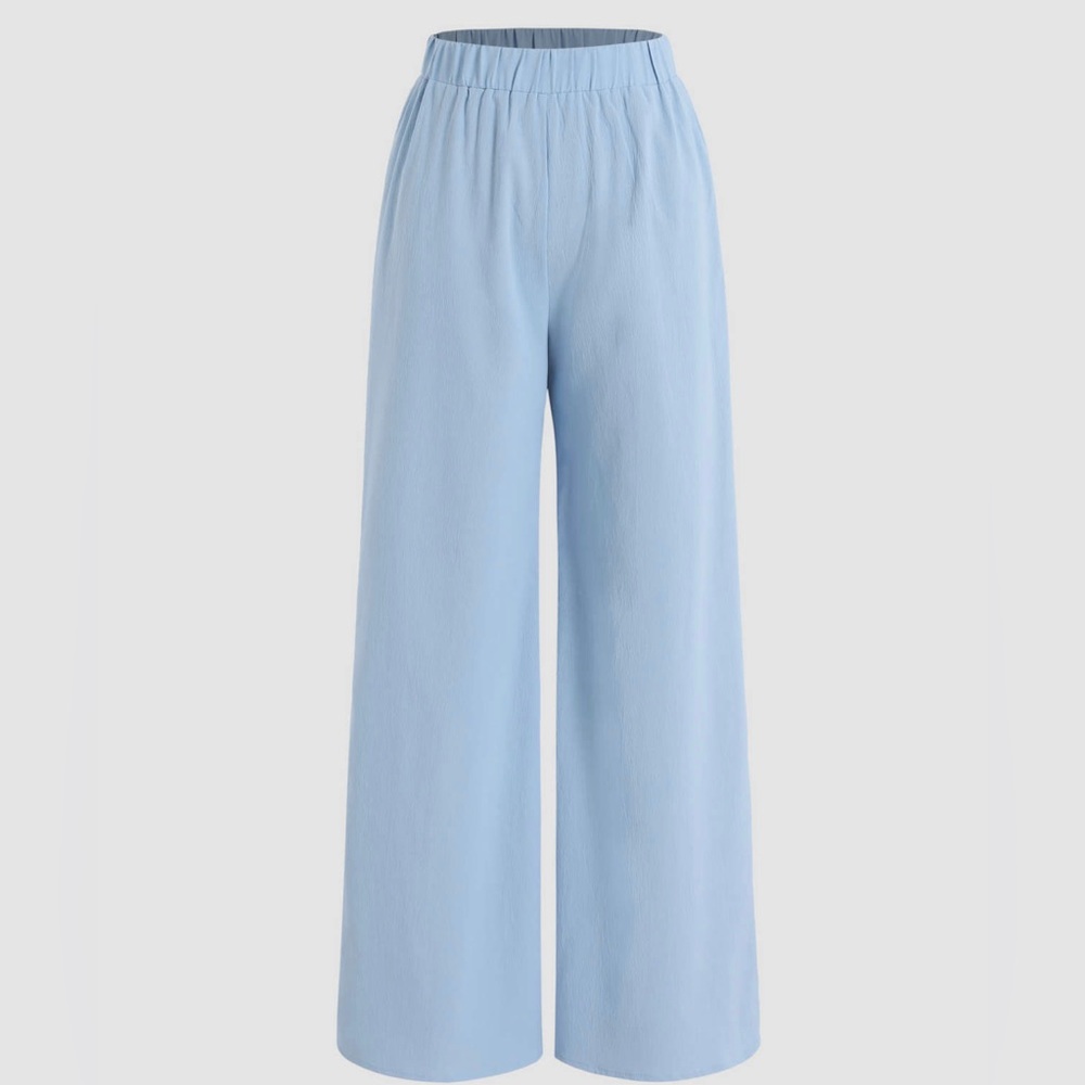 Cider Solid Wide Leg Trousers